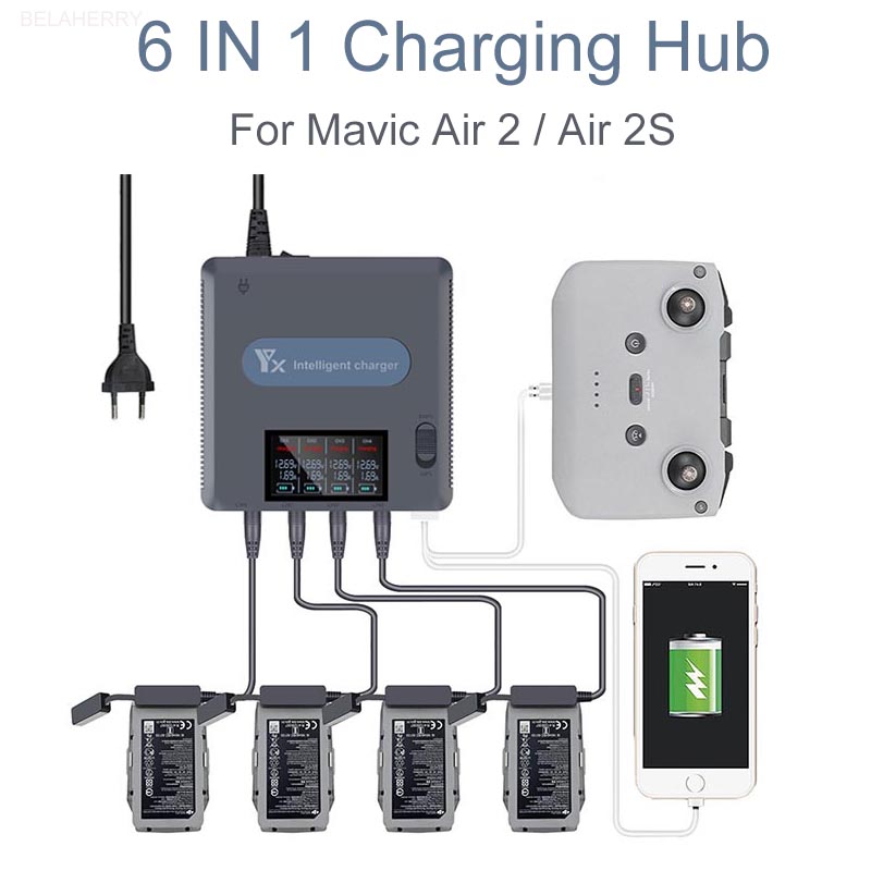 Drone Battery Balance Charger - Carregador de bateria de display digital