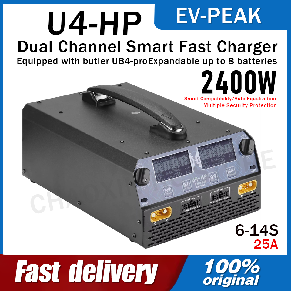 Drone Battery 6S - Carregador de Bateria EV-PEAK U4-HP de