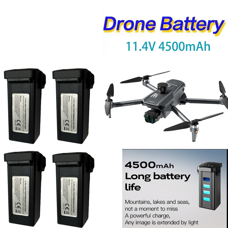 Drone Battery Li-Ion - Bateria lipo inteligente 11.4v 4500mah para