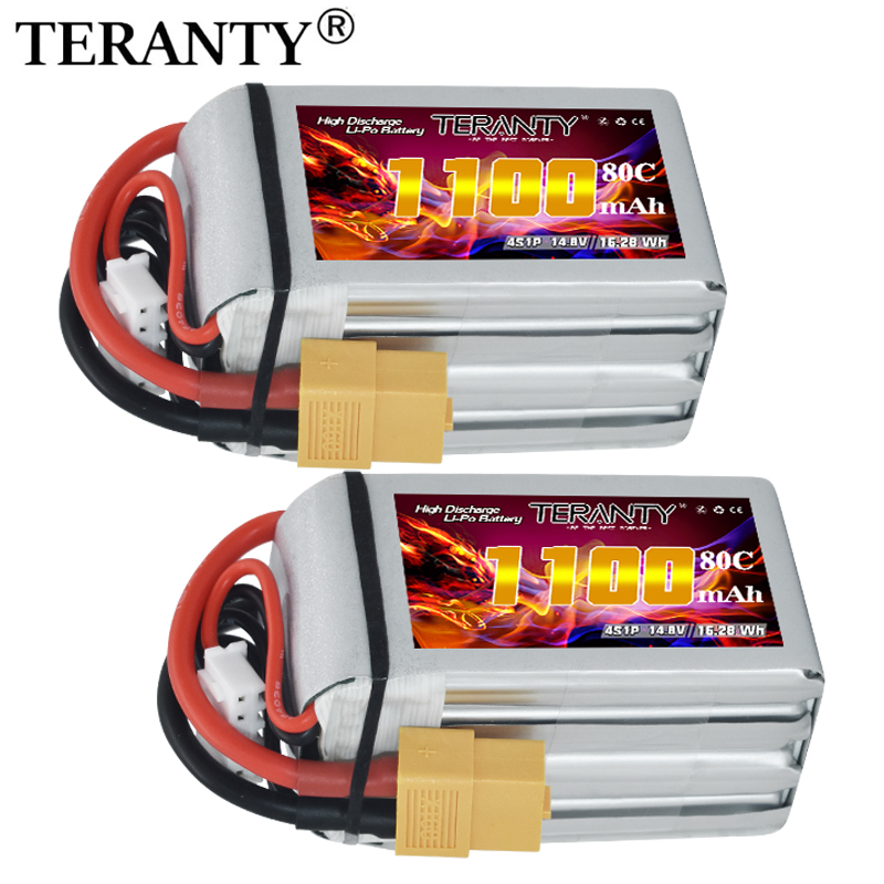 Drone Battery Plate - Bateria Lipo TERANTY 4S 1100mAh 80C/160C