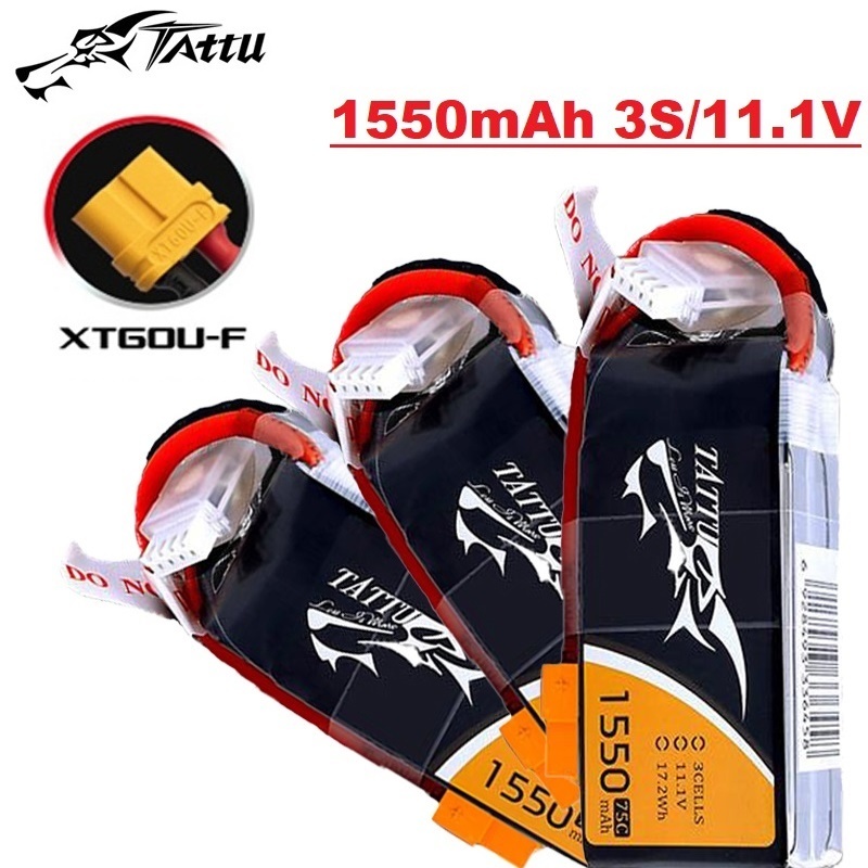 Drone Battery 3S - Bateria TATTU-LiPo para Helicóptero RC, Quadcopter,