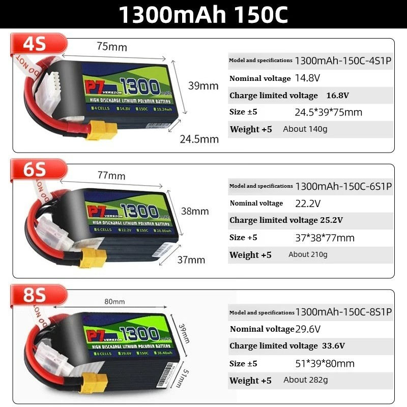 Bateria LiPo BosLi-po P7 1300m - Drone Battery 6S avaliação e preço