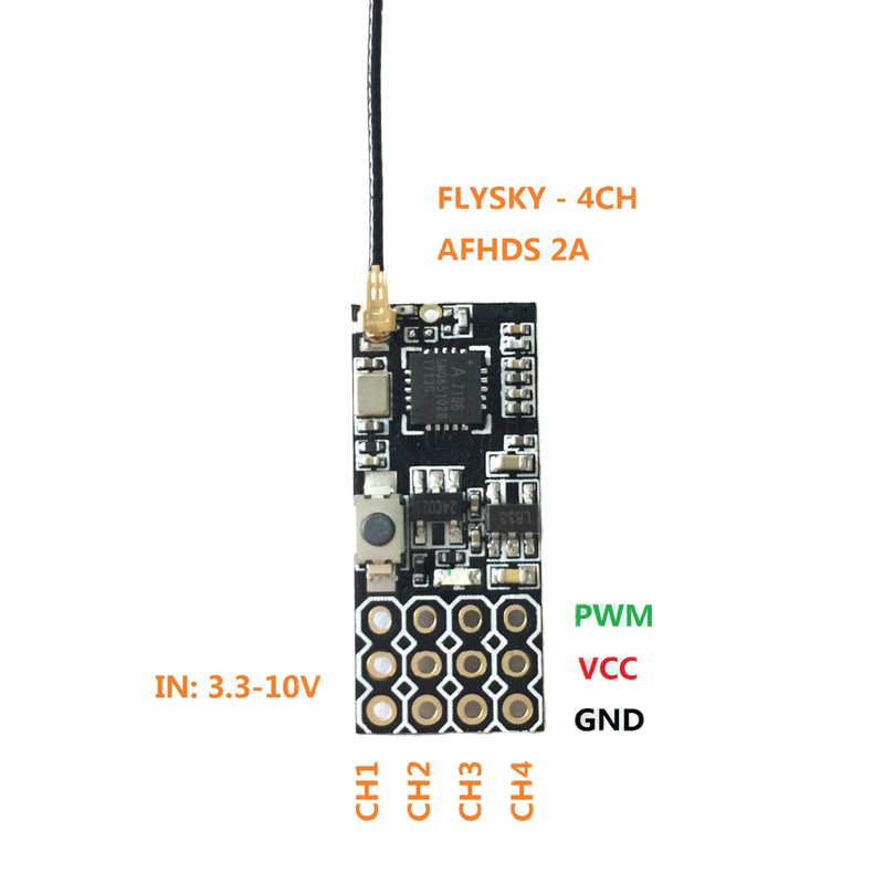 Receptor Mini Flysky FS2A 4CH  - Drone Battery Plate avaliação e preço