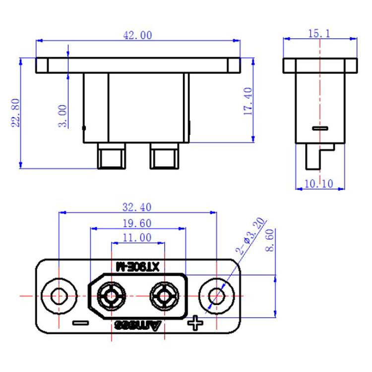 30pcsamass preto XT90E-M conec - Drone Battery Connector avaliação e preço