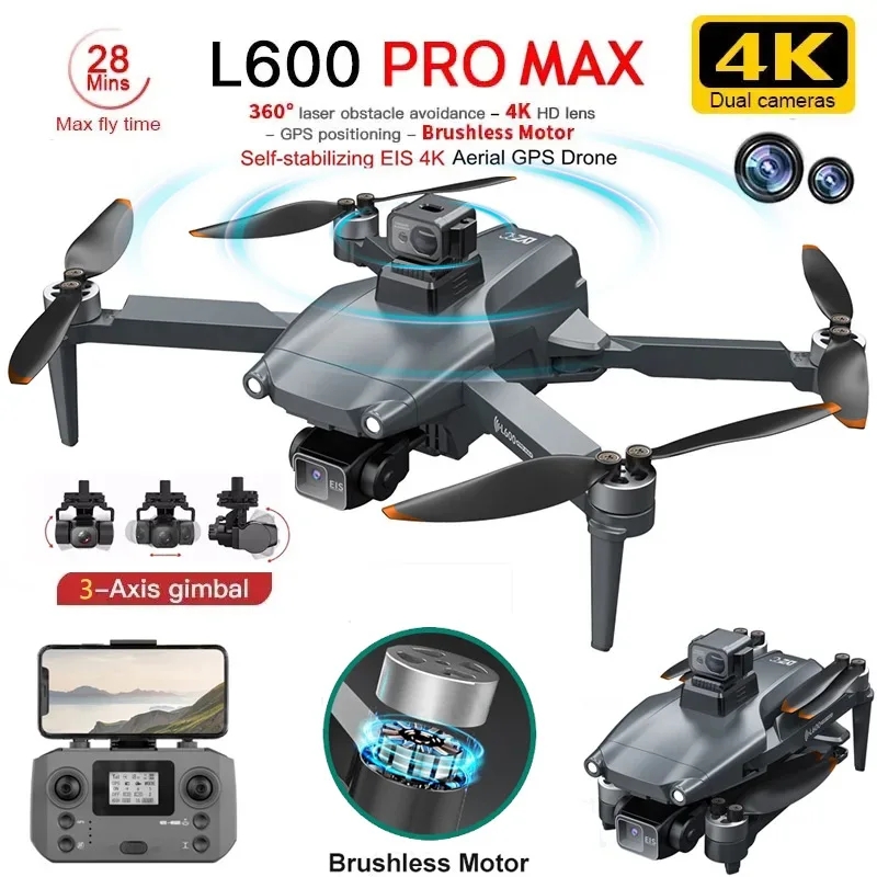 L600 pro max gps drone profiss - Drone Battery Box avaliação e preço