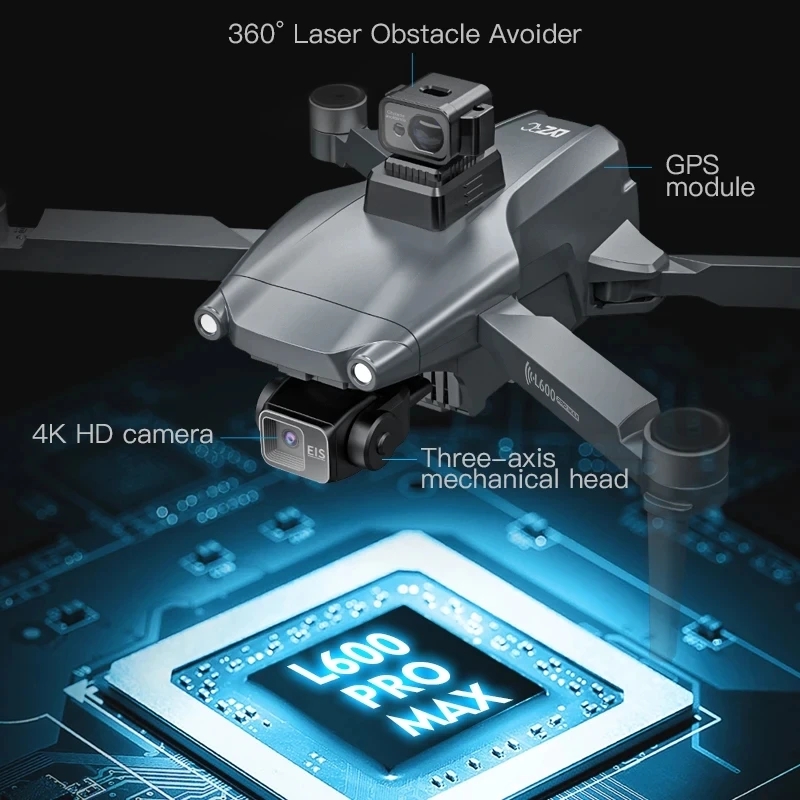 L600 pro max gps drone profiss - Drone Battery Box avaliação e preço