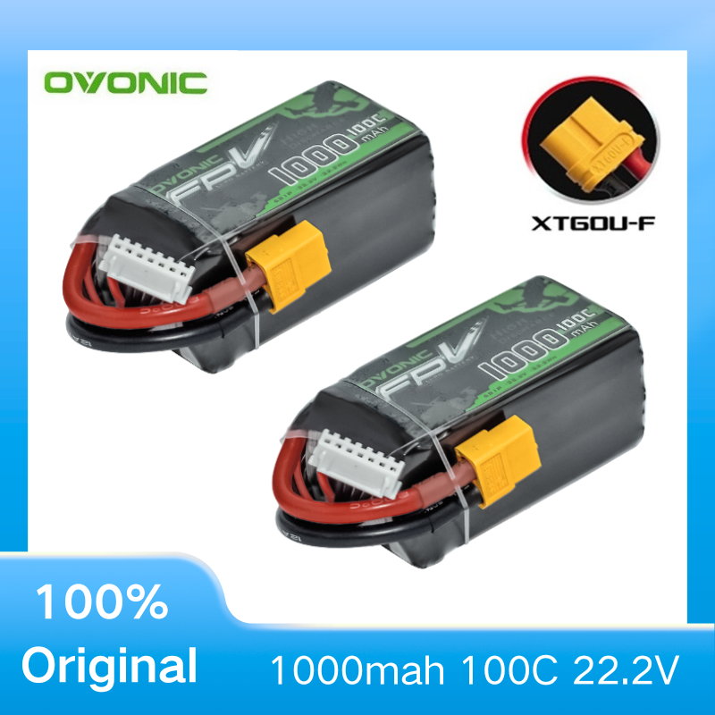 2 Baterias LiPo OVONIC 1000mAh - Drone Battery 6S avaliação e preço