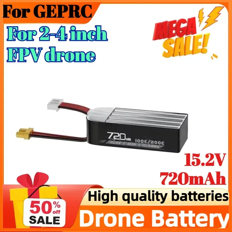 Bateria 4S 15.2V 720mAh 100C p - Drone Battery High Voltage avaliação e preço