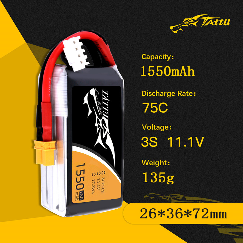 Bateria TATTU-LiPo para Helicó - Drone Battery 3S avaliação e preço